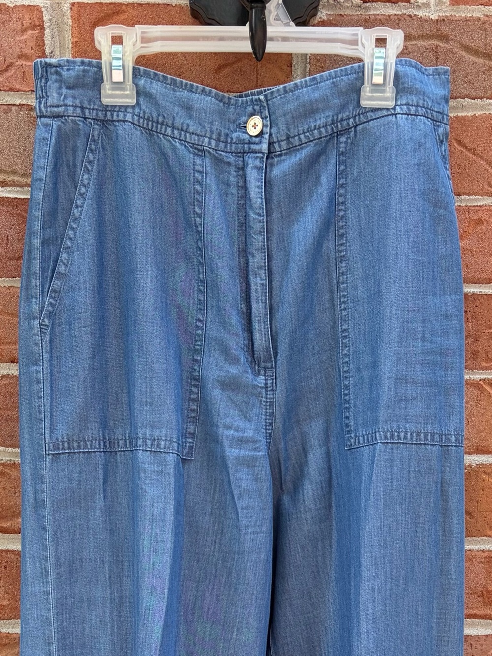 Michael Kors Light Blue Wide-Leg Women's Jeans